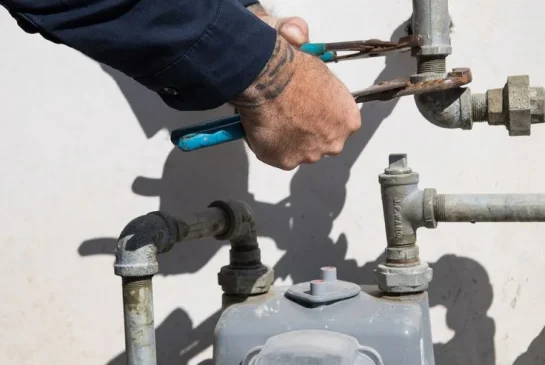 kitchen gas line installation in a Southwest Florida home